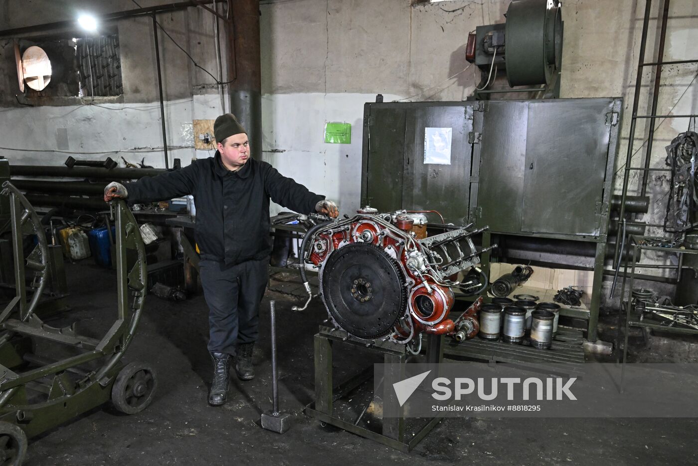 Russia Ukraine Military Operation Repair Battalion