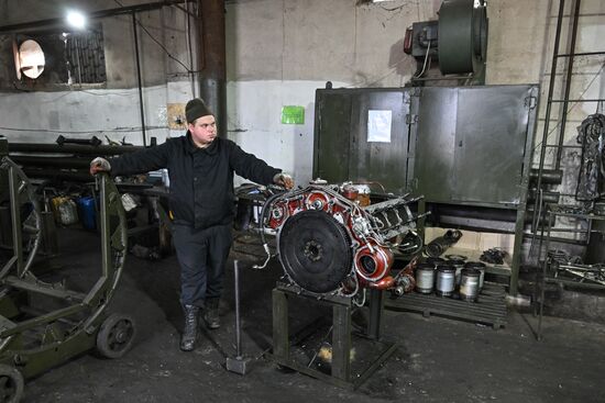Russia Ukraine Military Operation Repair Battalion