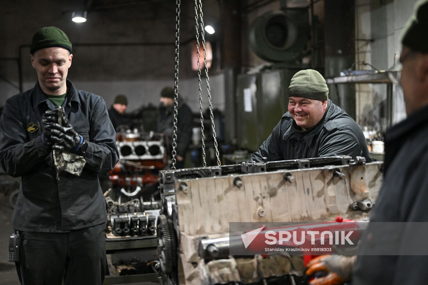 Russia Ukraine Military Operation Repair Battalion
