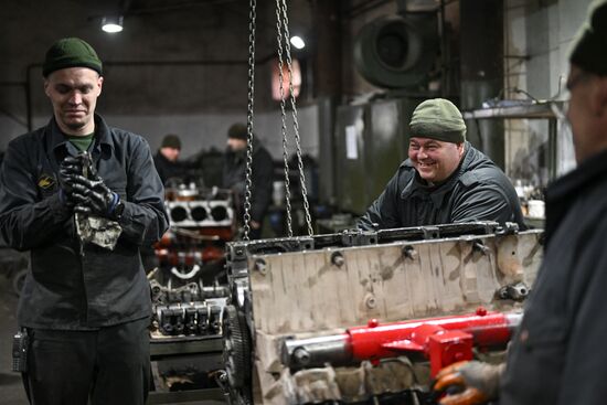 Russia Ukraine Military Operation Repair Battalion