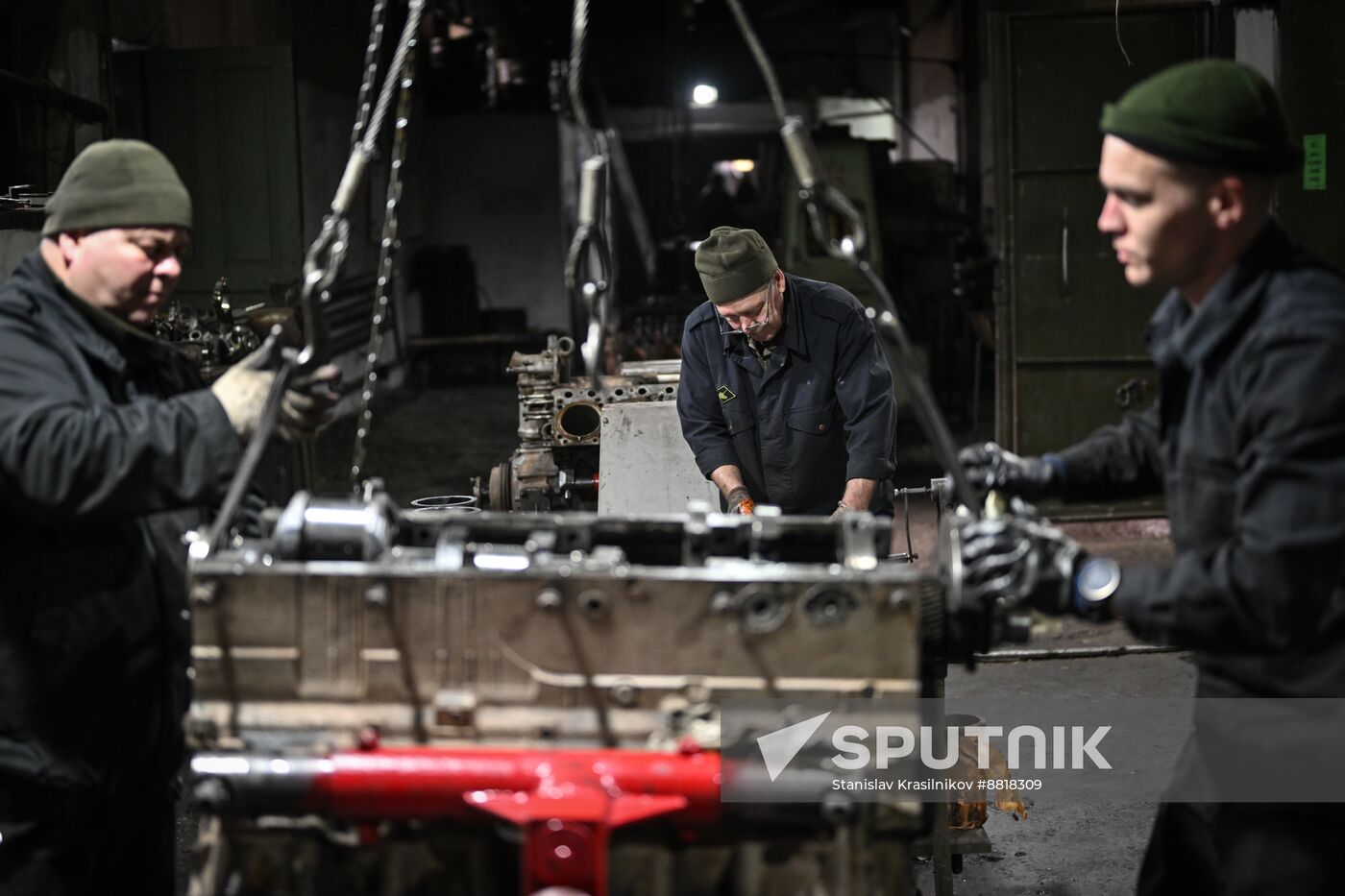 Russia Ukraine Military Operation Repair Battalion