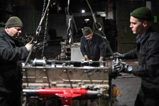 Russia Ukraine Military Operation Repair Battalion