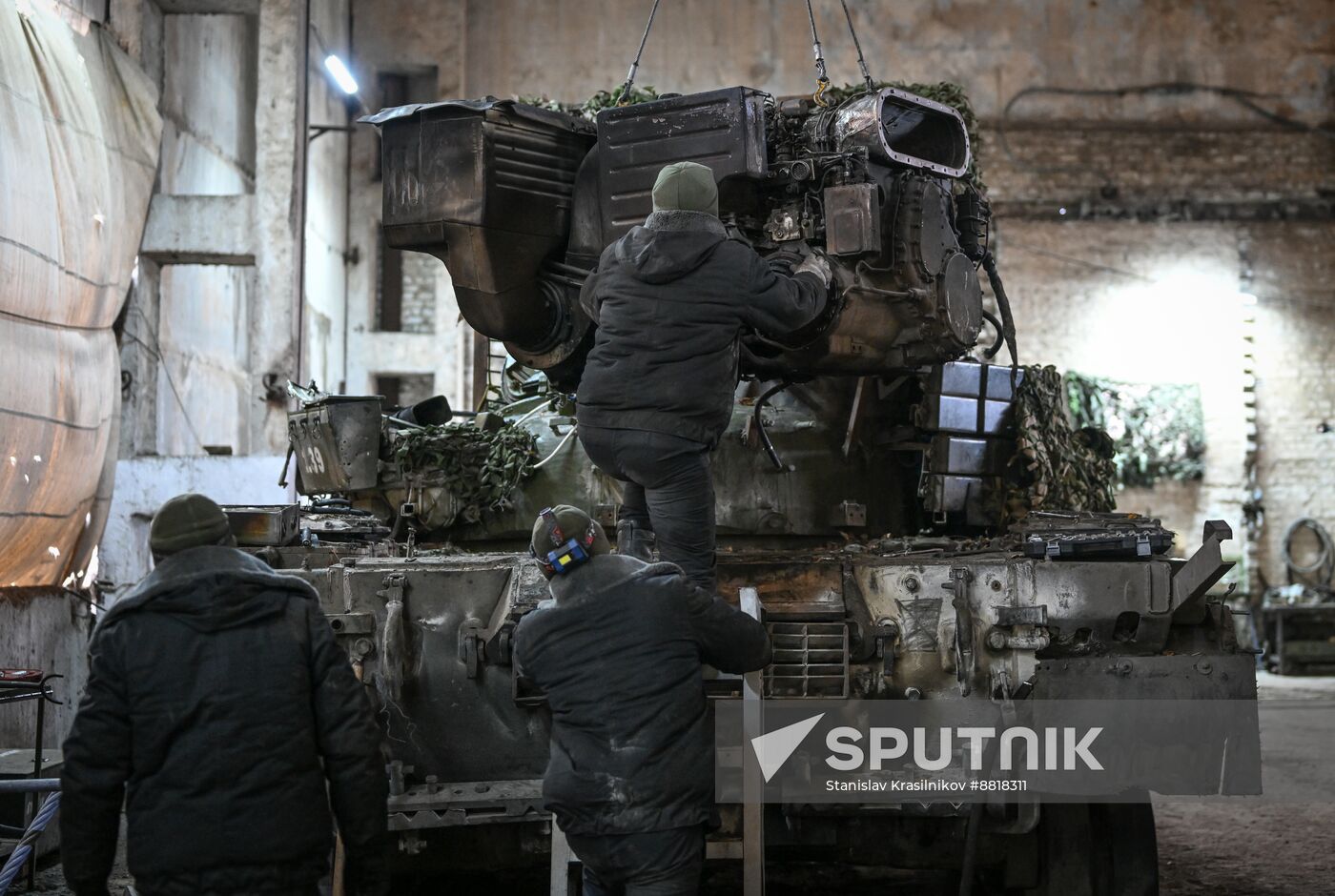 Russia Ukraine Military Operation Repair Battalion