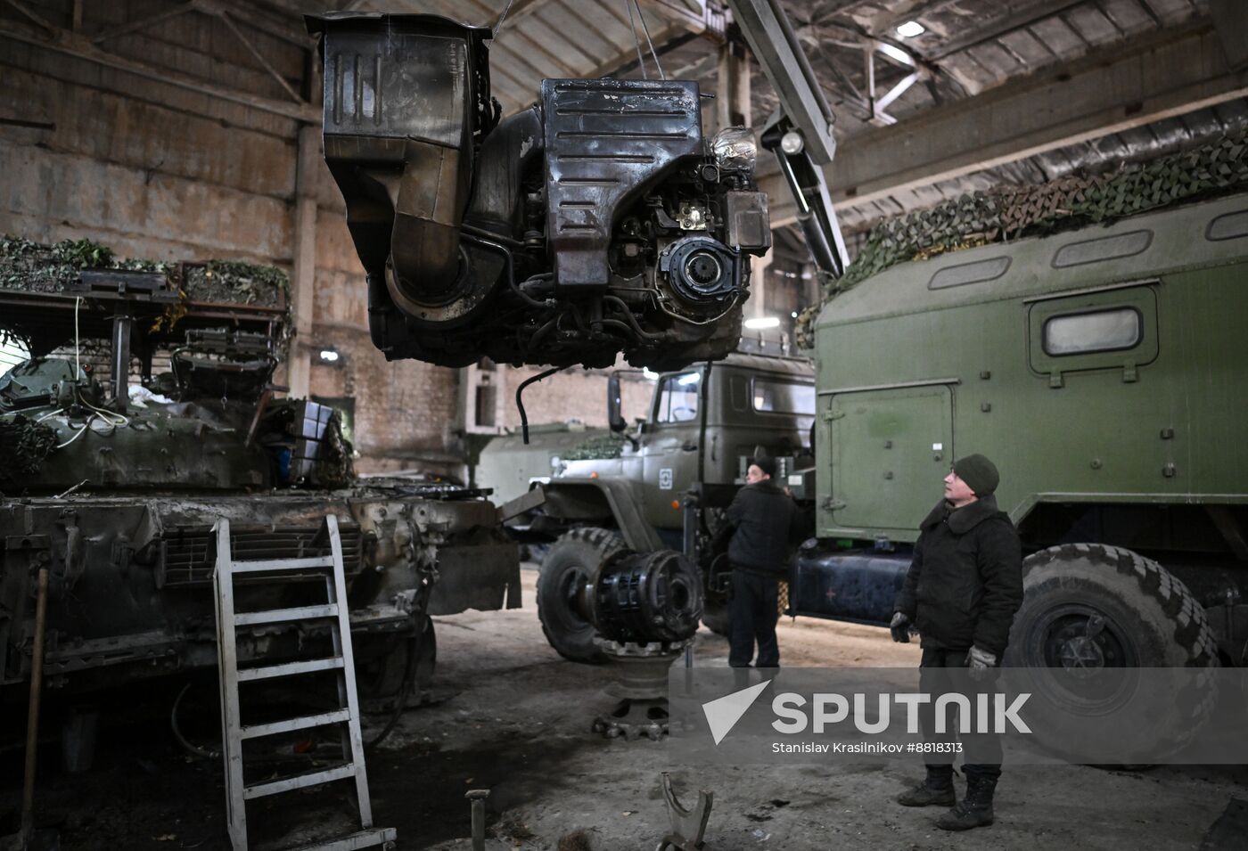 Russia Ukraine Military Operation Repair Battalion