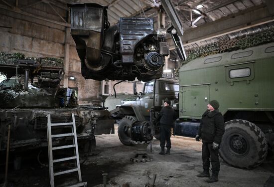 Russia Ukraine Military Operation Repair Battalion