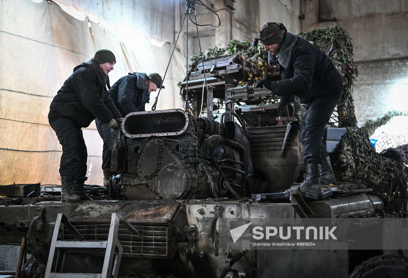 Russia Ukraine Military Operation Repair Battalion