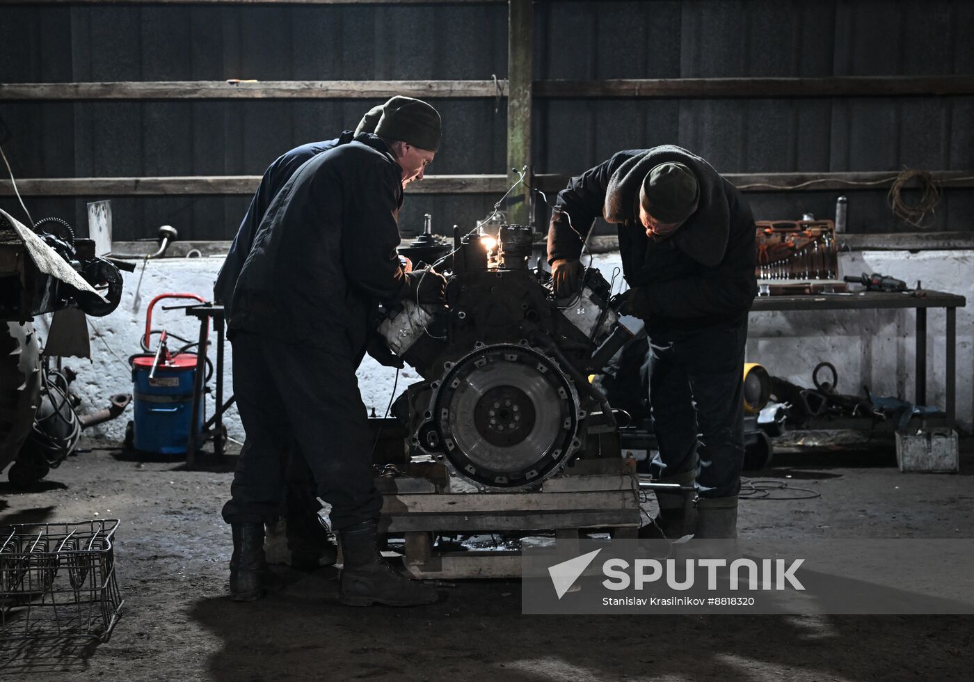 Russia Ukraine Military Operation Repair Battalion