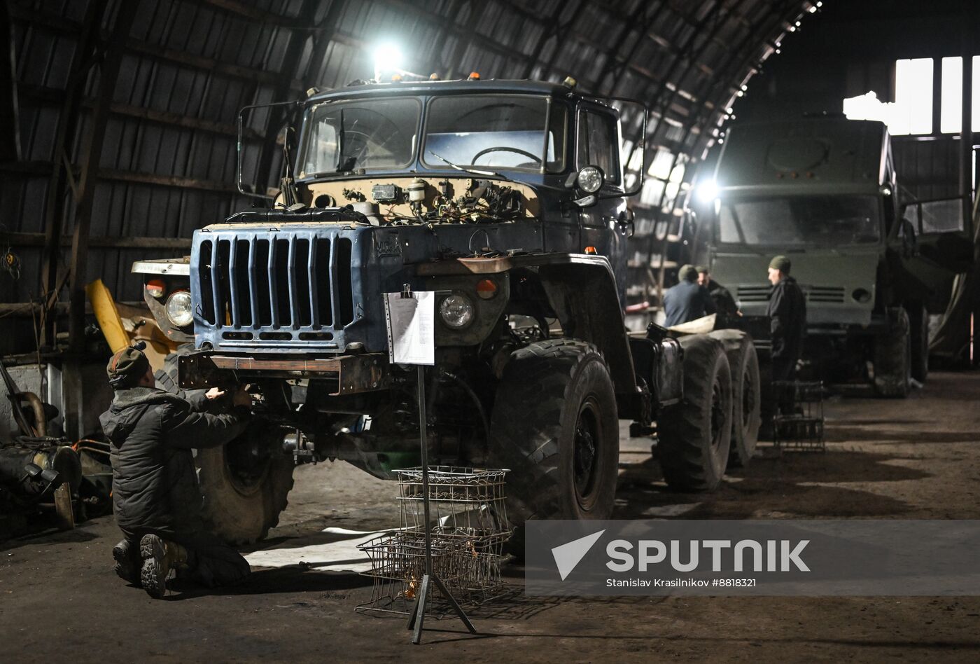 Russia Ukraine Military Operation Repair Battalion