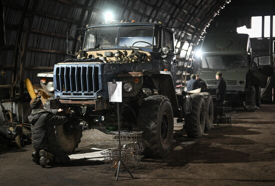 Russia Ukraine Military Operation Repair Battalion