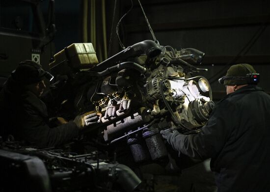Russia Ukraine Military Operation Repair Battalion