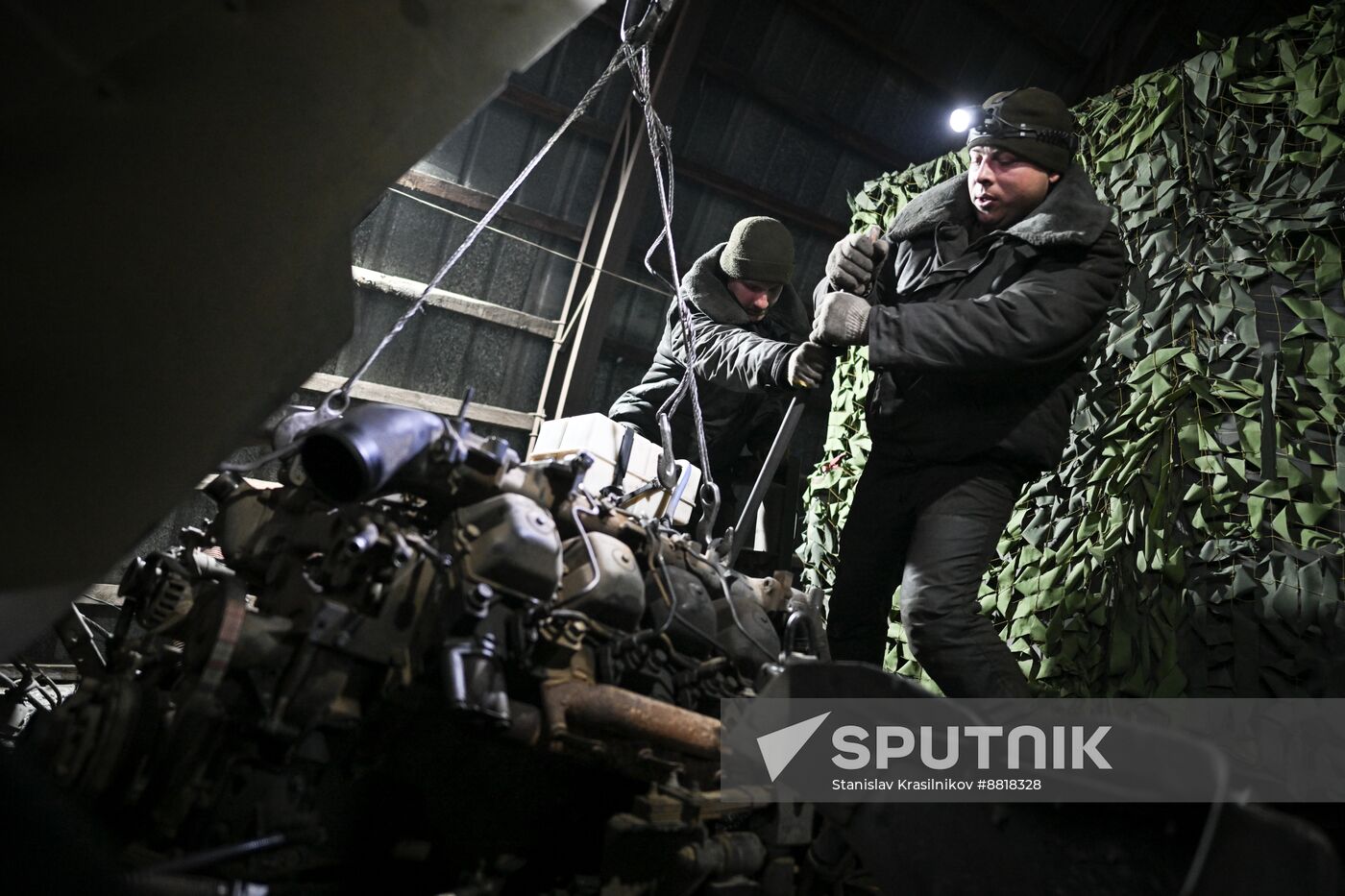 Russia Ukraine Military Operation Repair Battalion