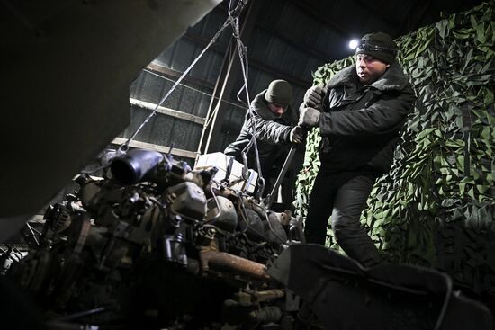 Russia Ukraine Military Operation Repair Battalion