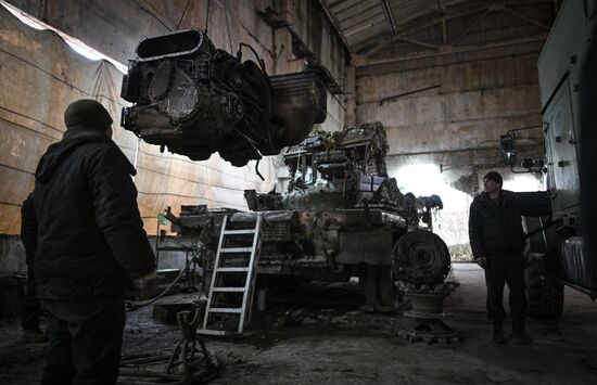 Russia Ukraine Military Operation Repair Battalion