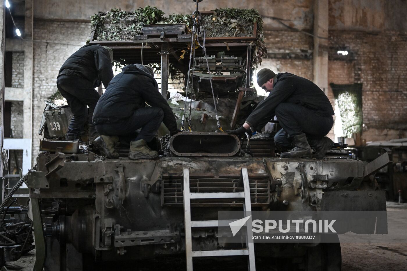Russia Ukraine Military Operation Repair Battalion