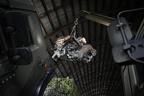 Russia Ukraine Military Operation Repair Battalion