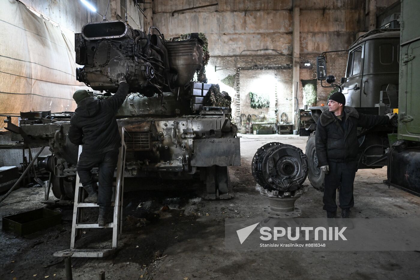 Russia Ukraine Military Operation Repair Battalion