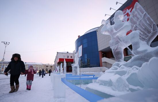 Russia Ice Sculpture Contest