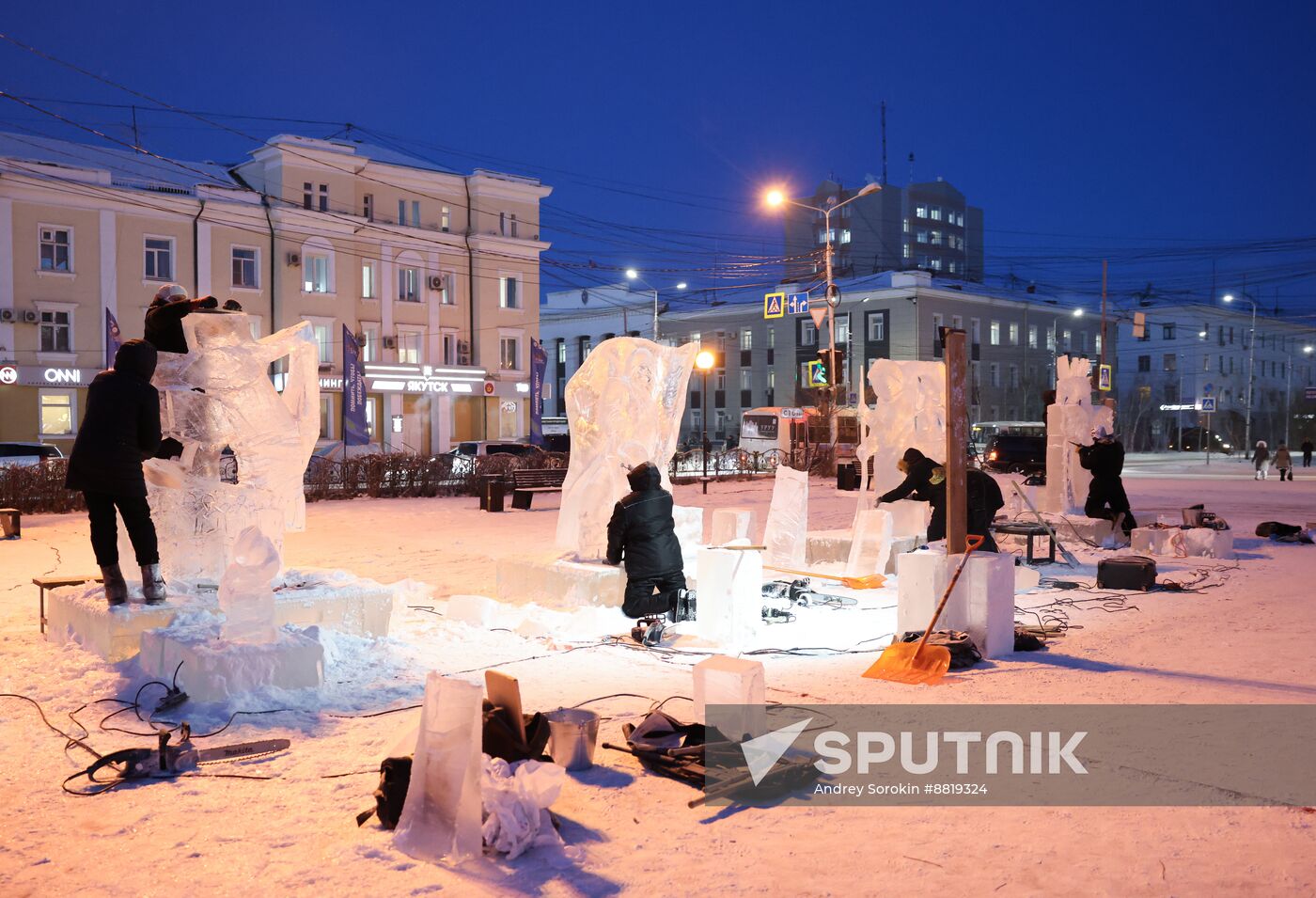 Russia Ice Sculpture Contest