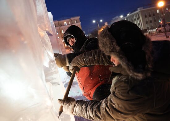 Russia Ice Sculpture Contest