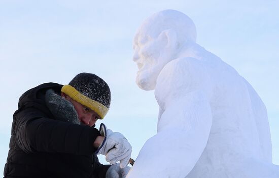 Russia Ice Sculpture Contest