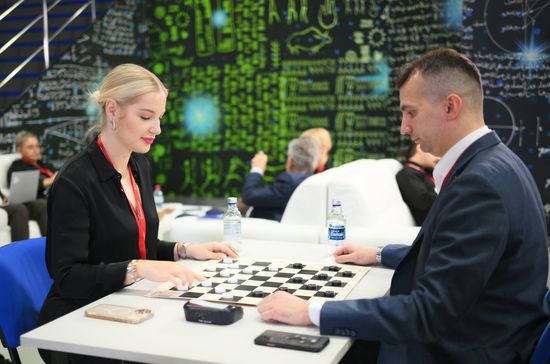 The 4th Young Scientists Congress. Checkers Cup. Location: Russia, Federal territory 'Sirius'. Author: Alexei Danichev. 4th Young Scientists Congress. Checkers Cup