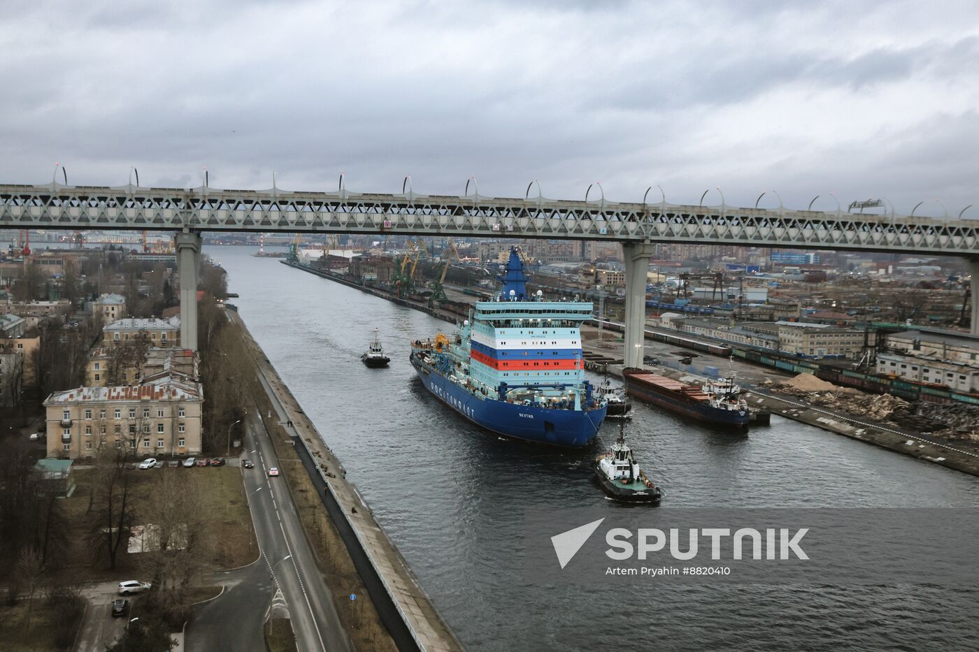 Russia Yakutia Icebreaker Sea Trials