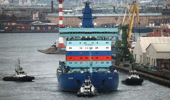 Russia Yakutia Icebreaker Sea Trials