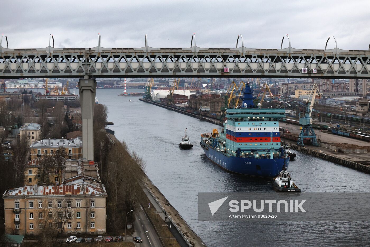 Russia Yakutia Icebreaker Sea Trials