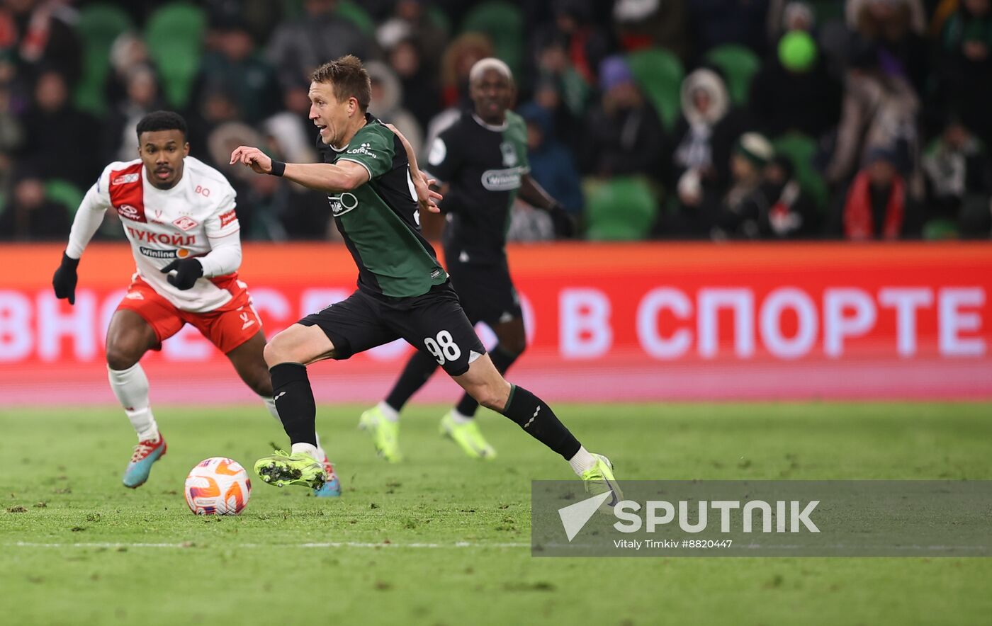 Russia Soccer Premier-League Krasnodar - Spartak