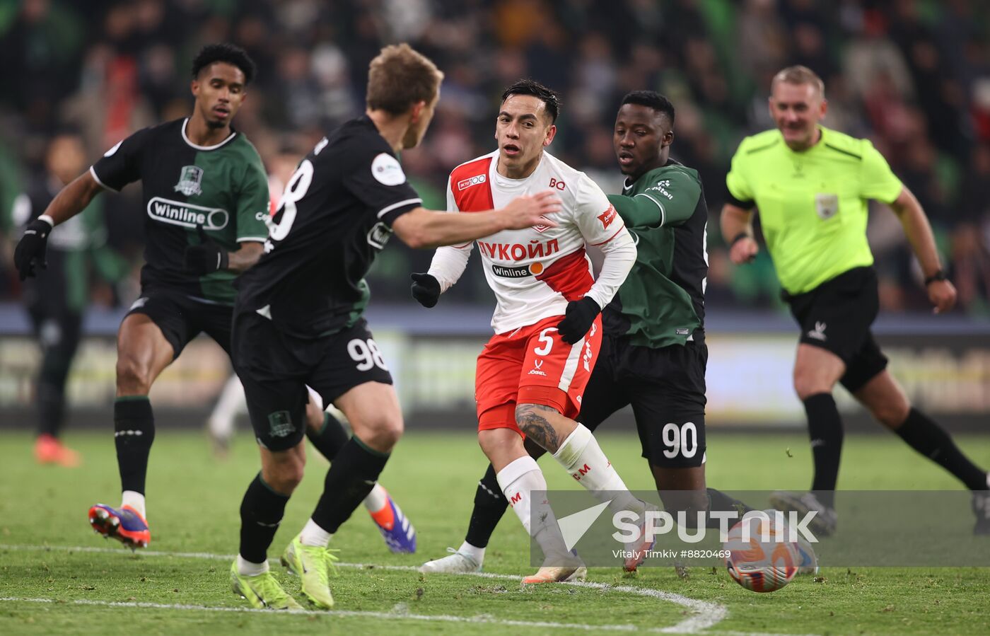 Russia Soccer Premier-League Krasnodar - Spartak