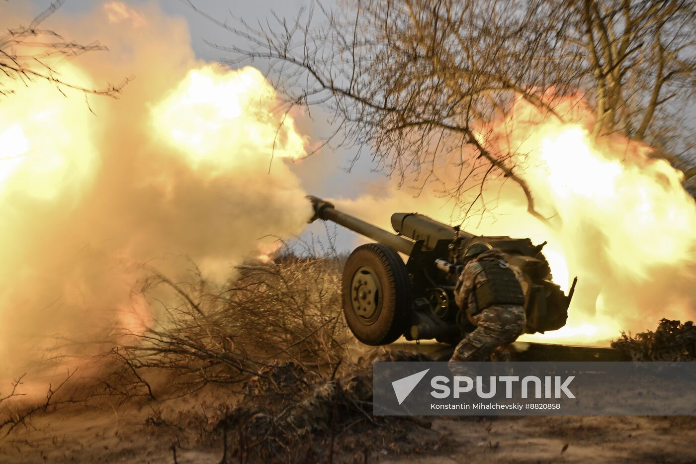 Russia Ukraine Military Operation Artillery Units