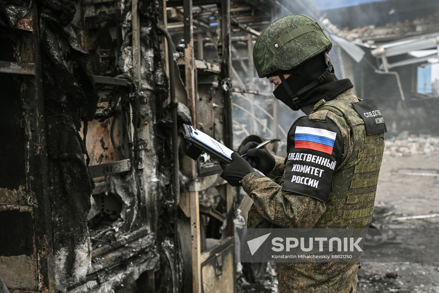 Russia Ukraine Petrol Station Drone Attack