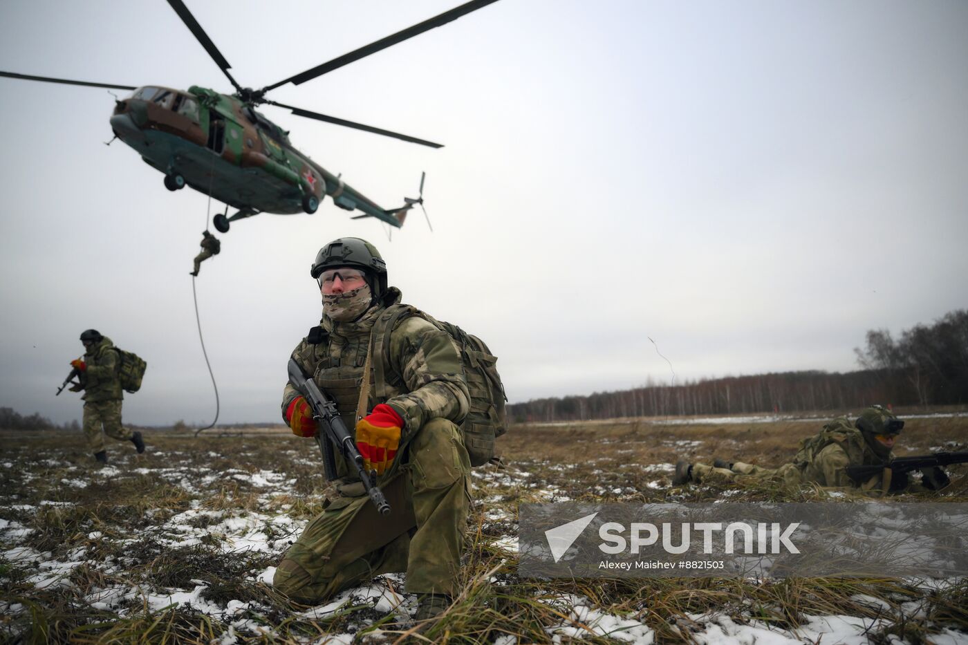 Russia National Guard Airborne Training