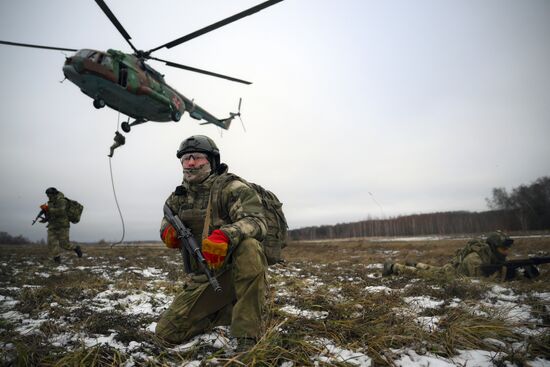 Russia National Guard Airborne Training