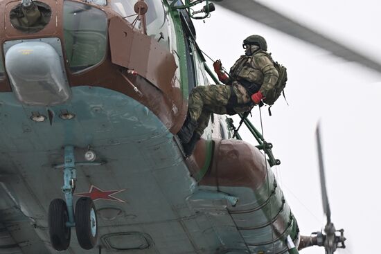 Russia National Guard Airborne Training