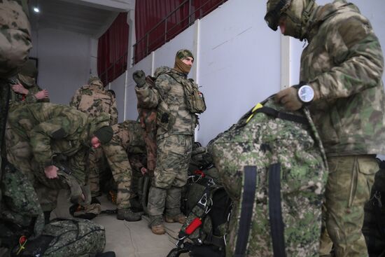 Russia National Guard Airborne Training