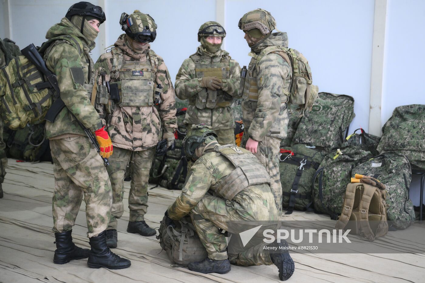 Russia National Guard Airborne Training