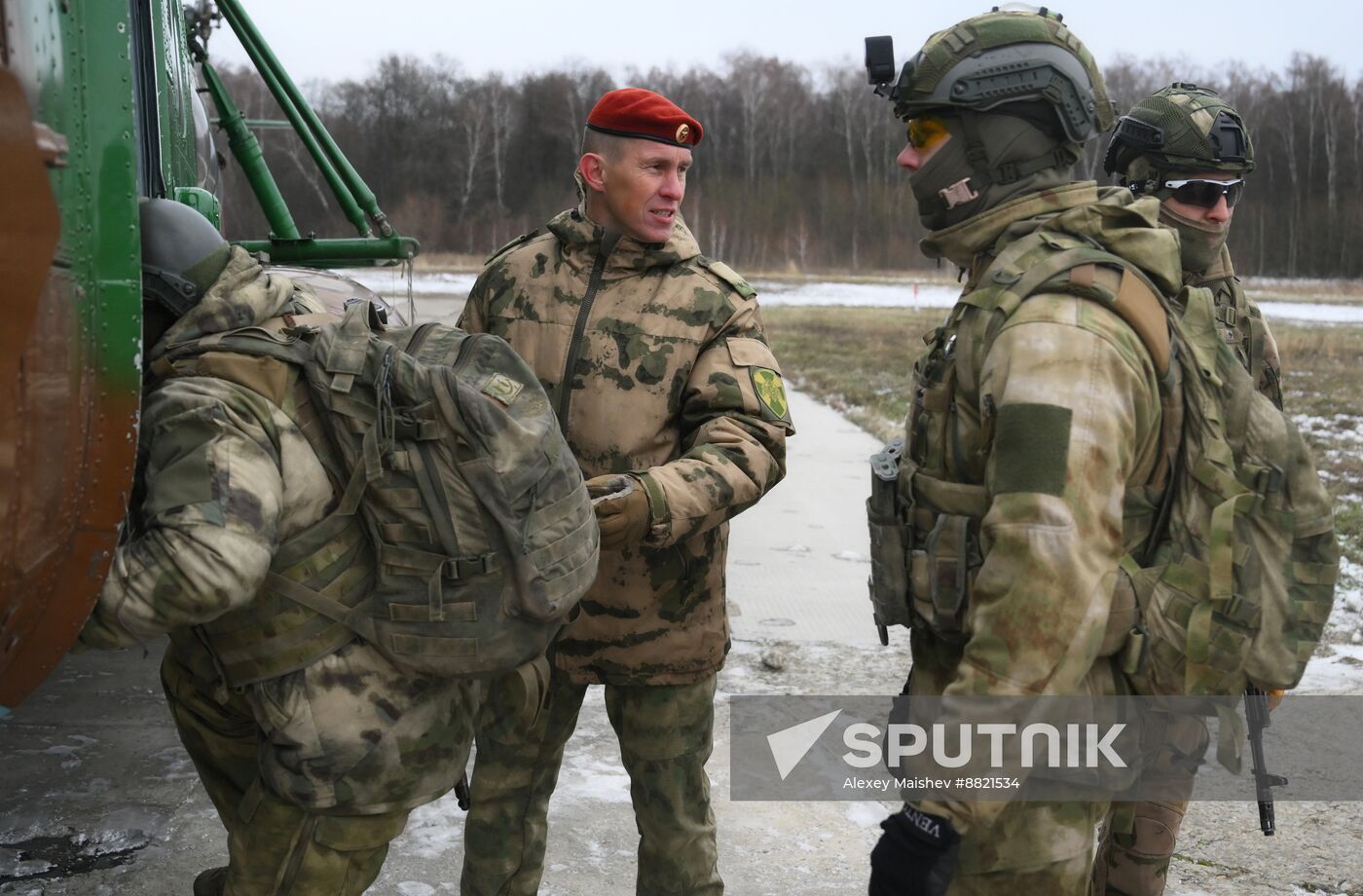 Russia National Guard Airborne Training