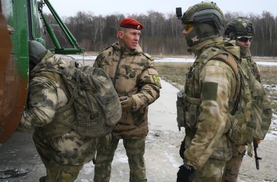 Russia National Guard Airborne Training