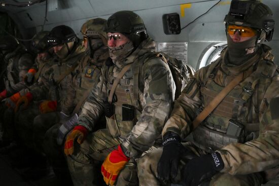 Russia National Guard Airborne Training