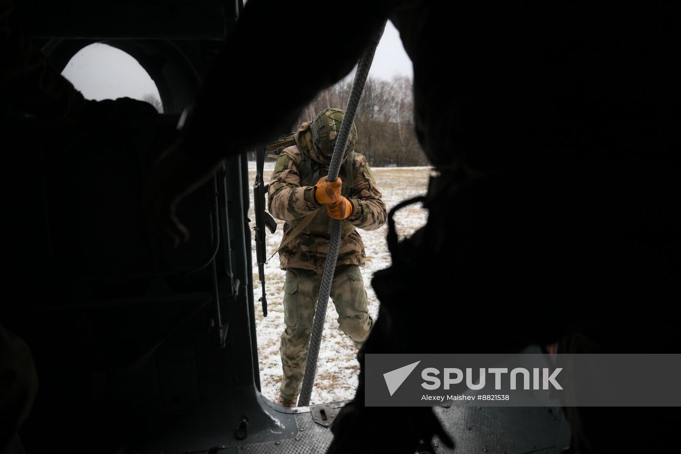 Russia National Guard Airborne Training