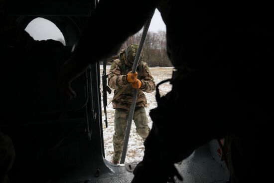 Russia National Guard Airborne Training