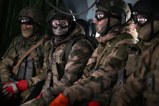 Russia National Guard Airborne Training