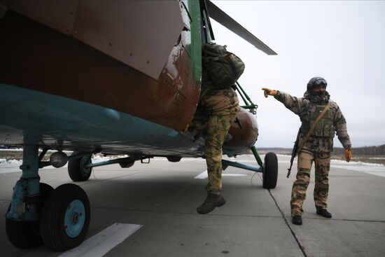 Russia National Guard Airborne Training