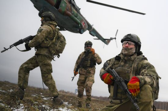 Russia National Guard Airborne Training