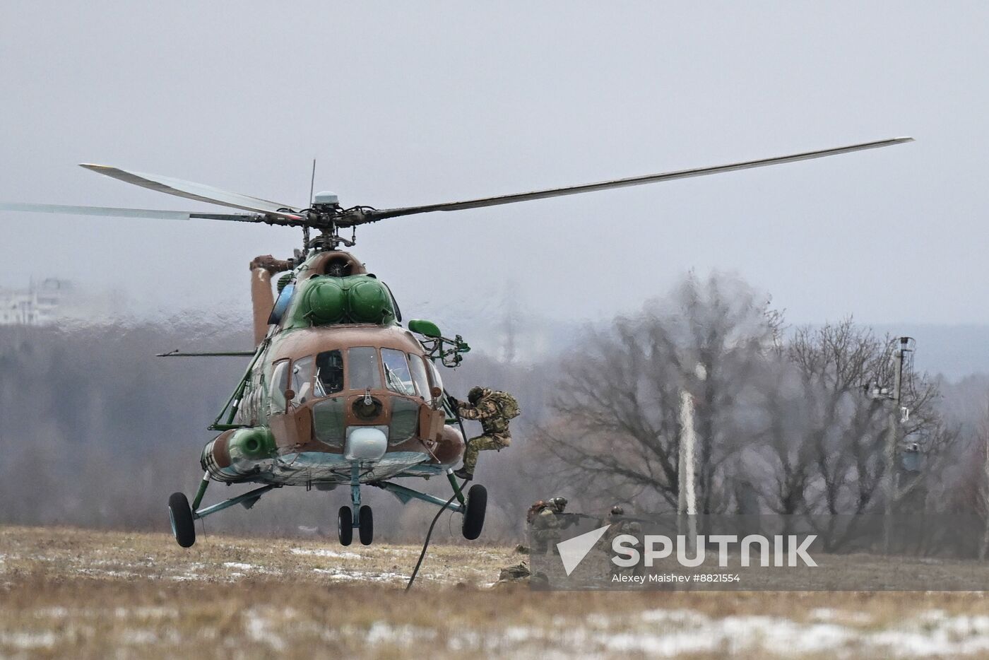 Russia National Guard Airborne Training