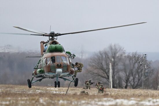 Russia National Guard Airborne Training