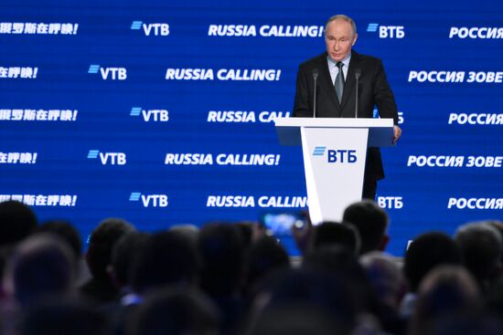 Russia Putin VTB Investment Forum