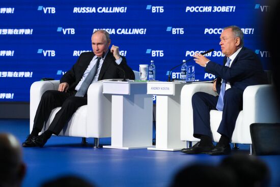 Russia Putin VTB Investment Forum