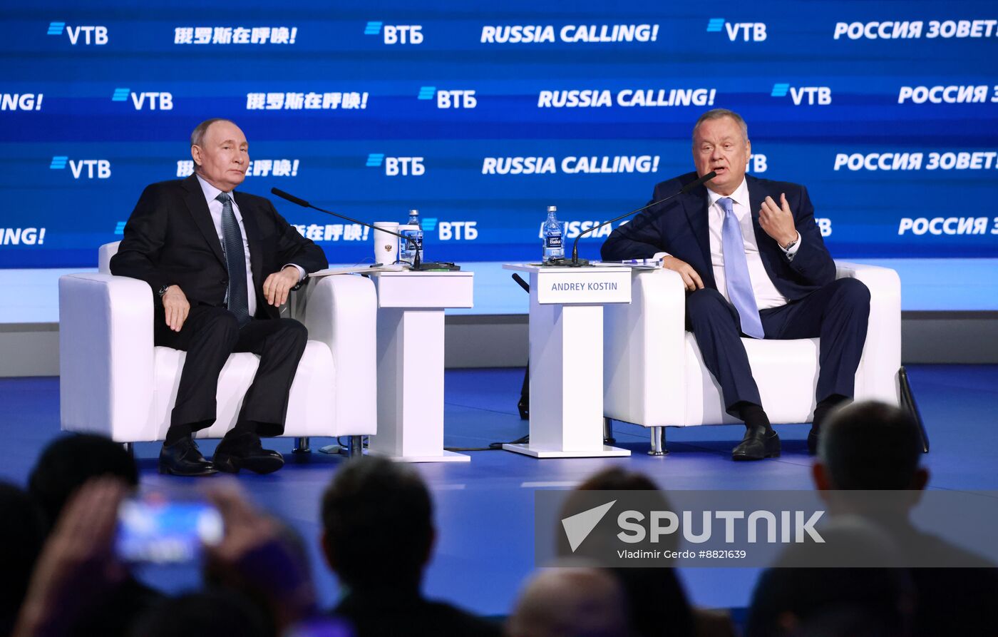 Russia Putin VTB Investment Forum